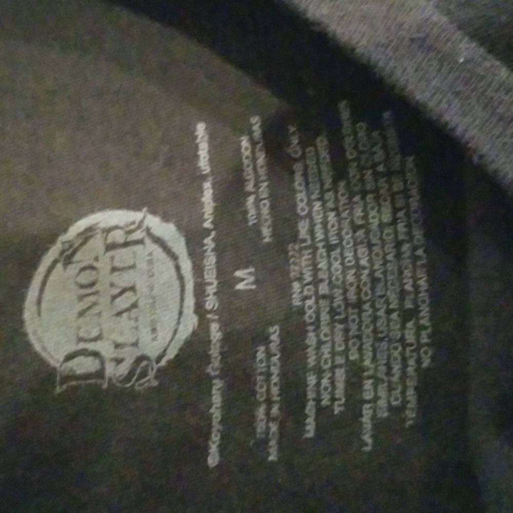 Demon Slayer Black Graphic T-Shirt Size M - Picture 3 of 6